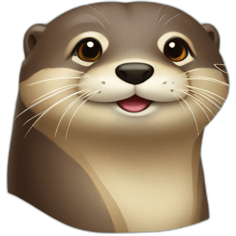 Loutre sur tortu emoji