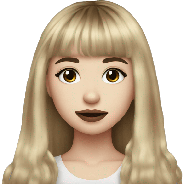 sabrina carpenter with bangs emoji