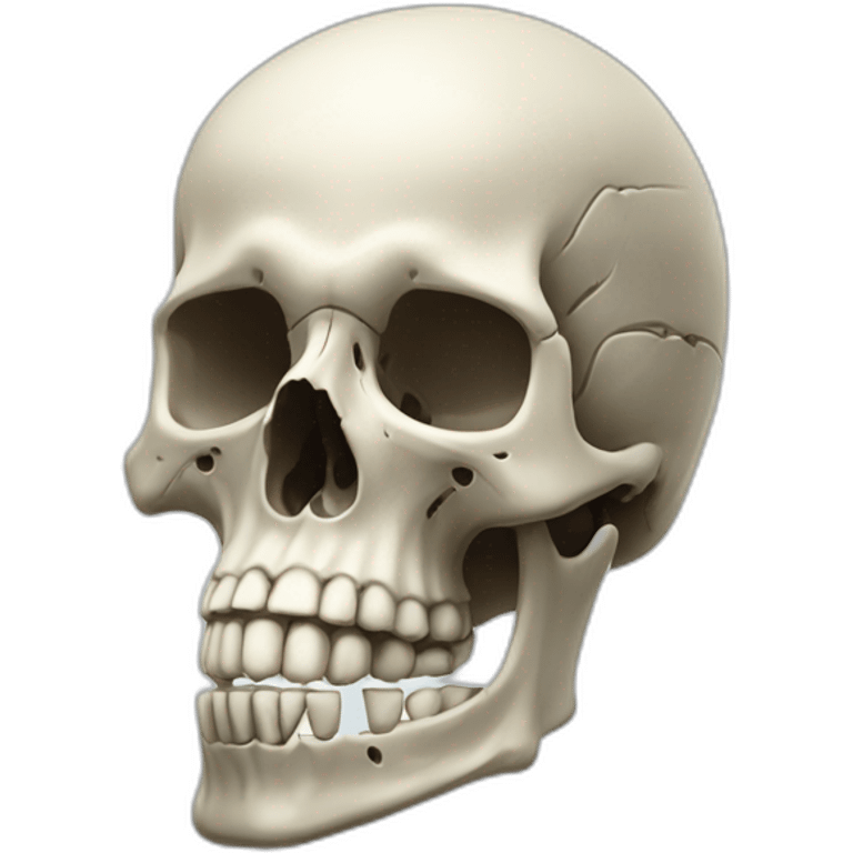 Skull with hand near neck showing death emoji