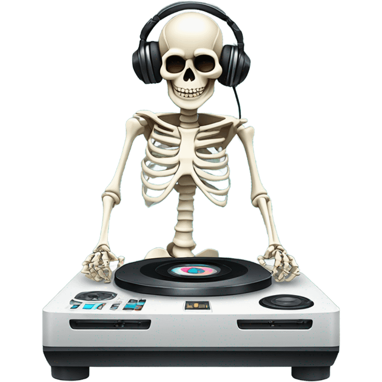 Skeleton DJ  emoji