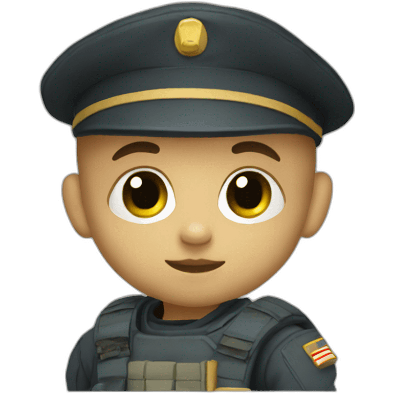 A baby helldivers 2 soldier emoji