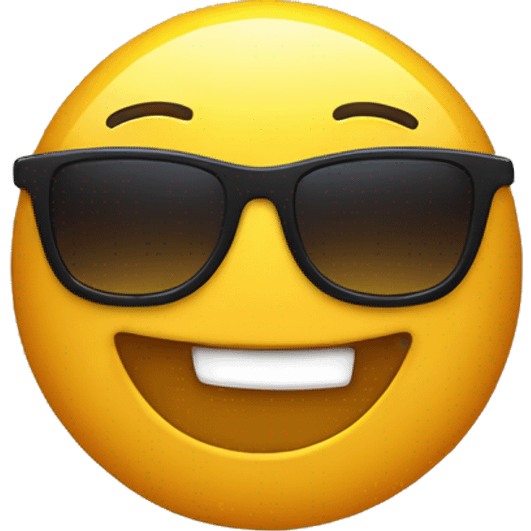 smirking emoji with sunglasses on emoji