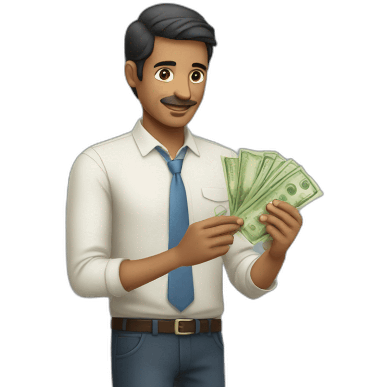 colombian man giving money  emoji