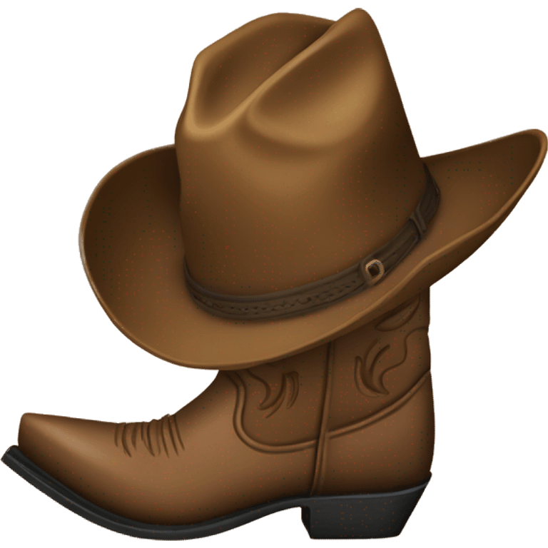 Cowboy boots with hat emoji