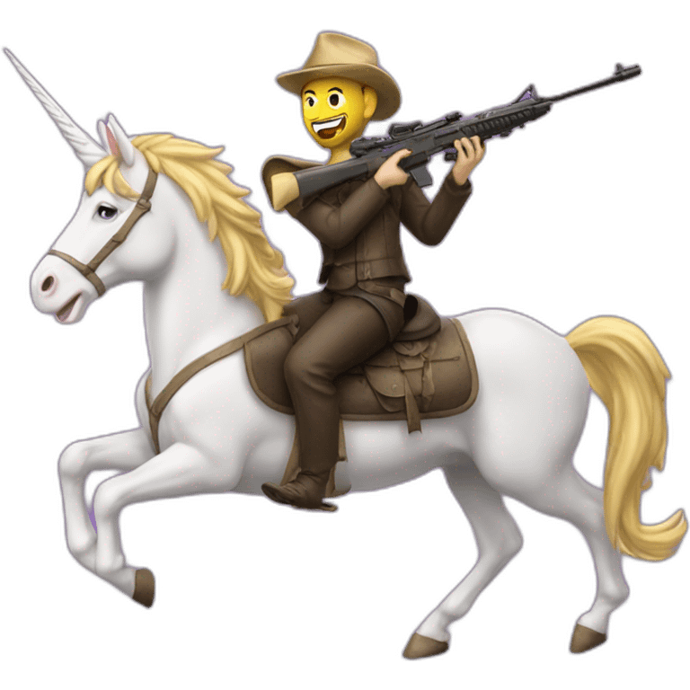 jew riding unicorn 50bmg emoji