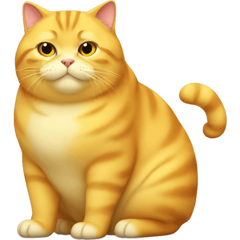 Yellow fat cat emoji