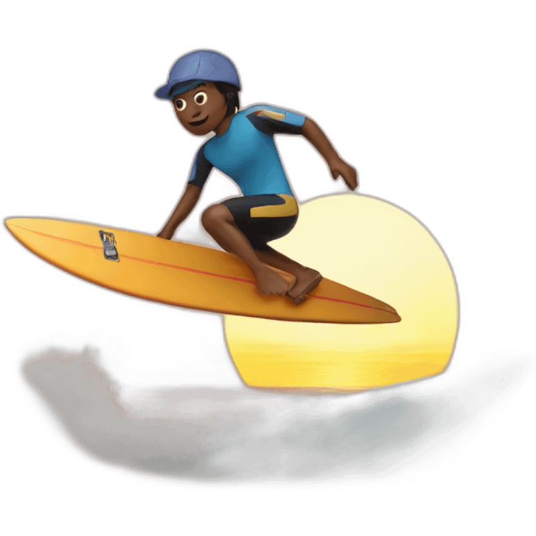 sunset surfing emoji