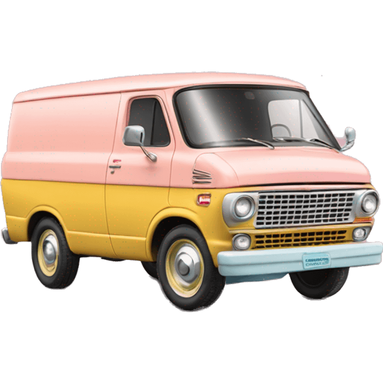 1964 ford van Barbie cargo van emoji