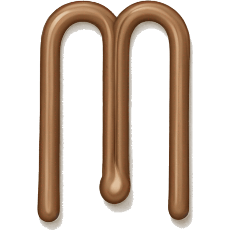 Brown paper clip emoji