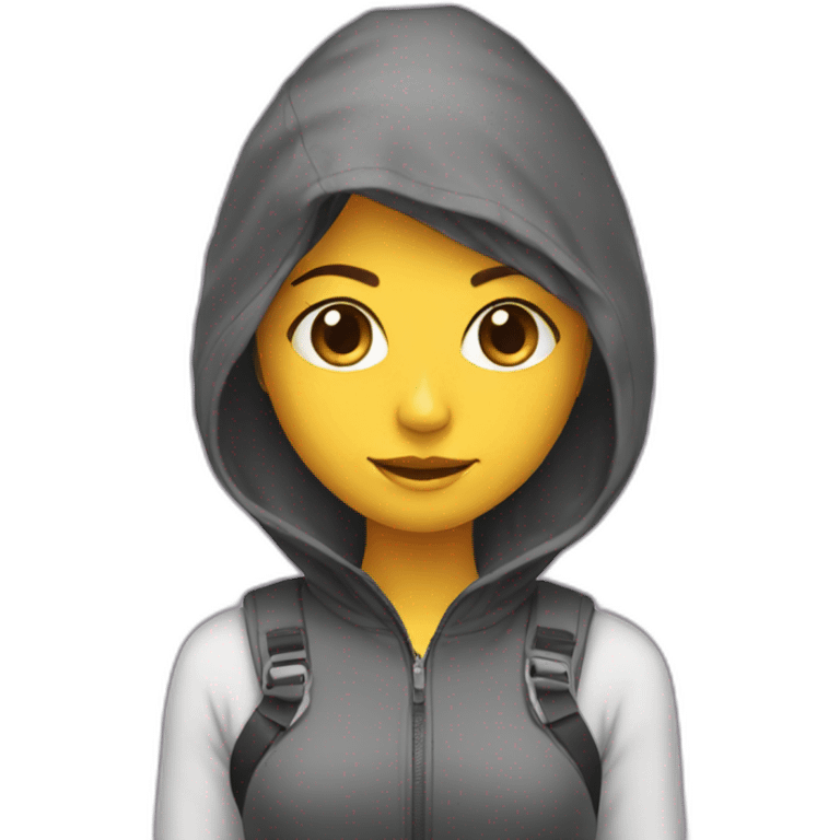 Ragazza con la tuta emoji