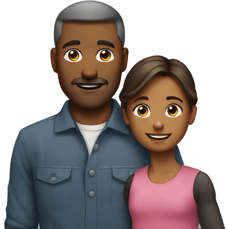 dad and daughter emoji