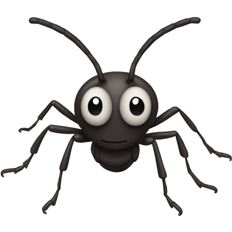 Ant with curly hairs emoji