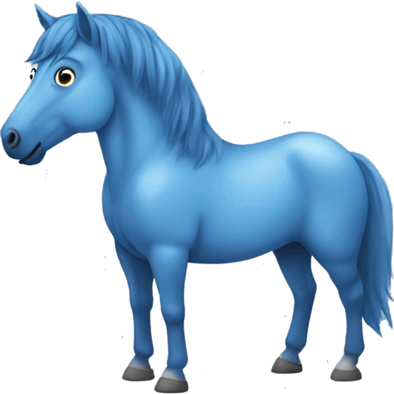 Blue horse  emoji