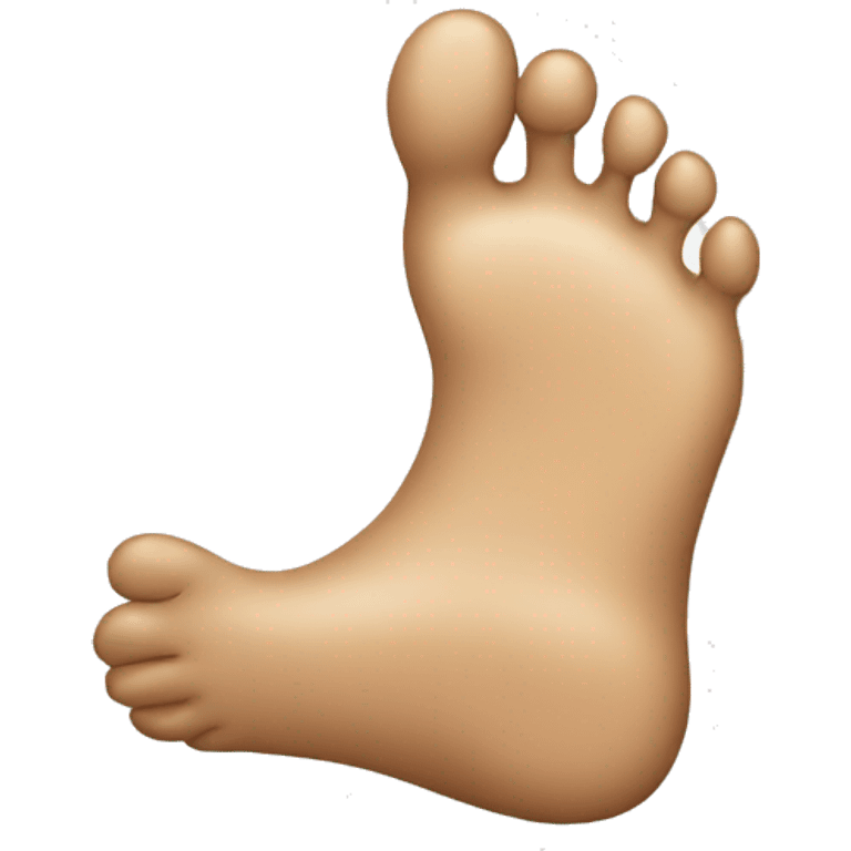 foot with face on it emoji