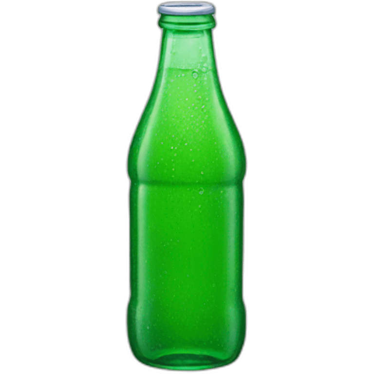 Glass bottle of Sprite emoji