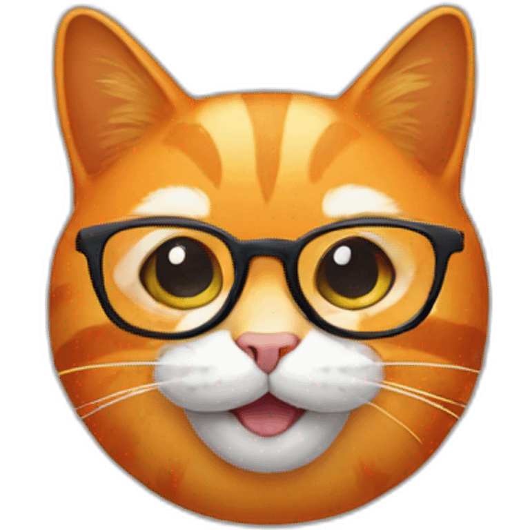 orange-cat-with-glasses-smiling emoji