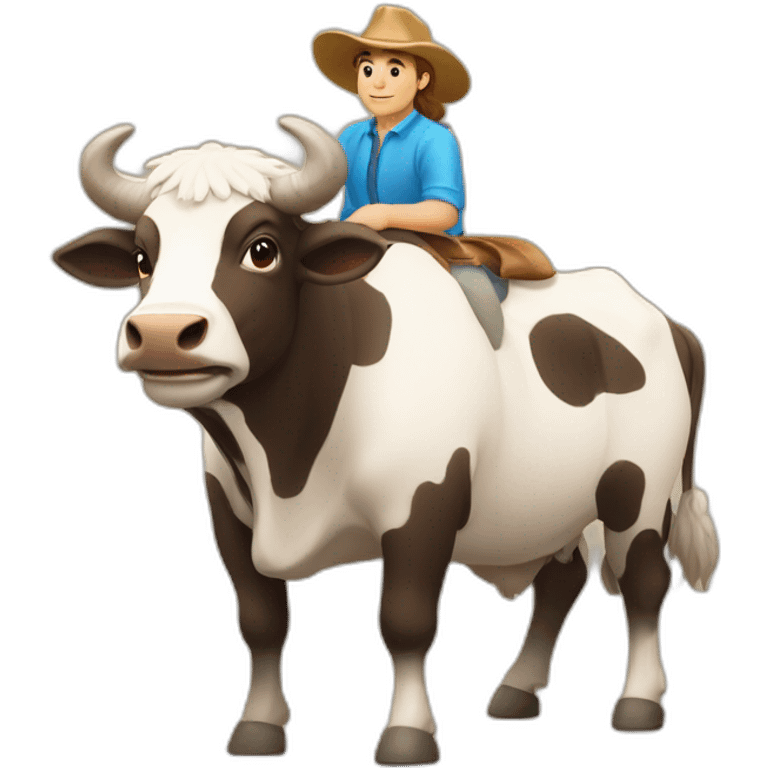 Taureau sur vache emoji