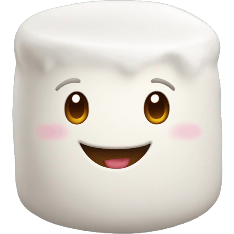 Happy marshmallow emoji