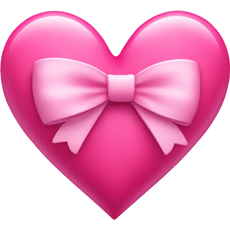 Pink heart with bow  emoji