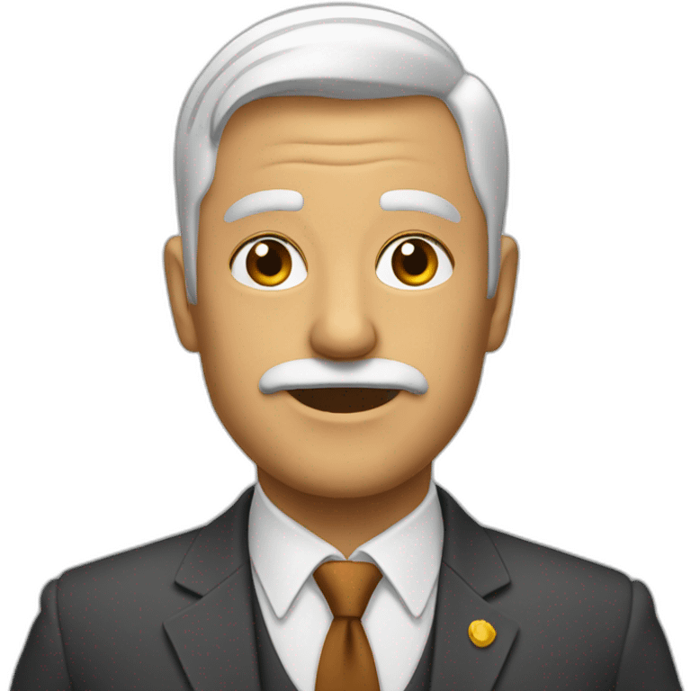 señor con baryblanca emoji