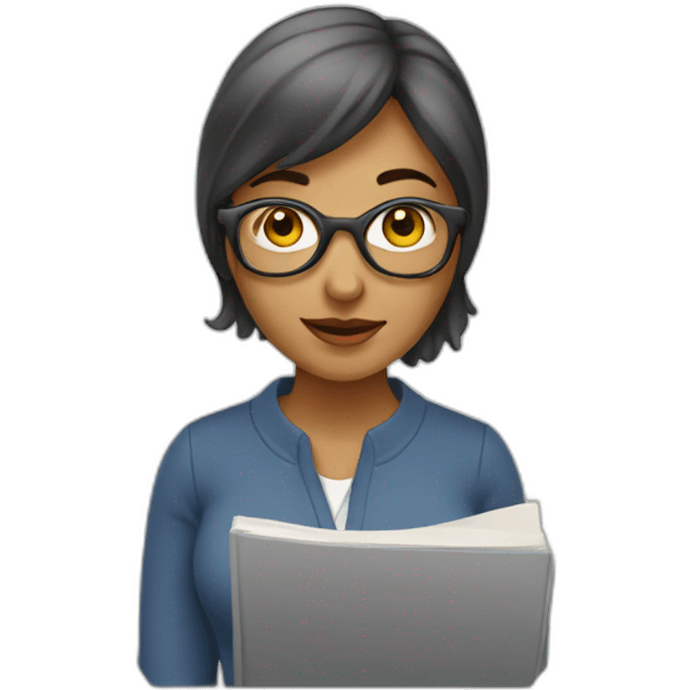 note book woman emoji