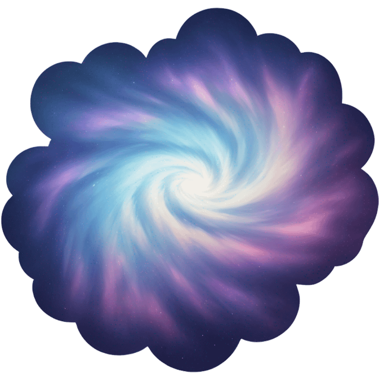 galaxy cloud shaped emoji