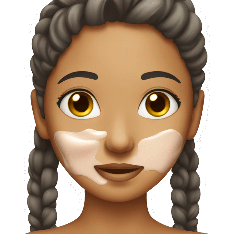 Girl doing skincare emoji