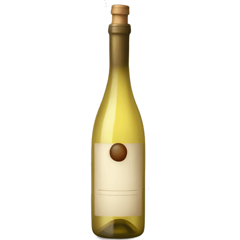 Bottle of white wine emoji