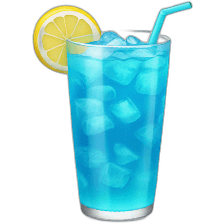 blue lemonade emoji