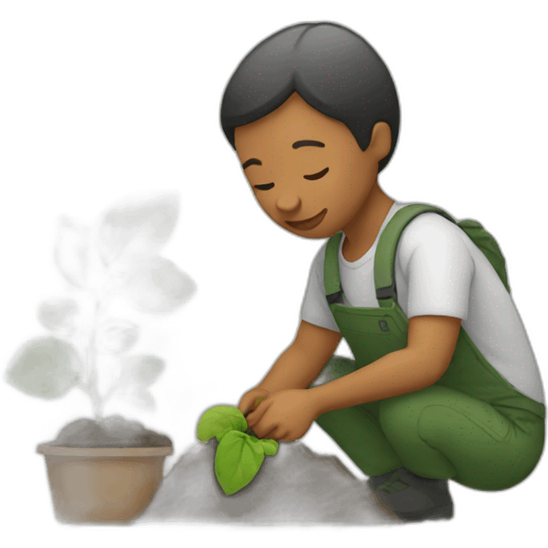 nature activist planting emoji