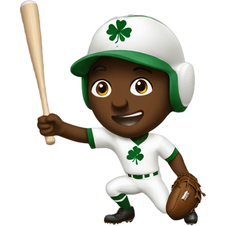 Irish hitting a buckeye emoji