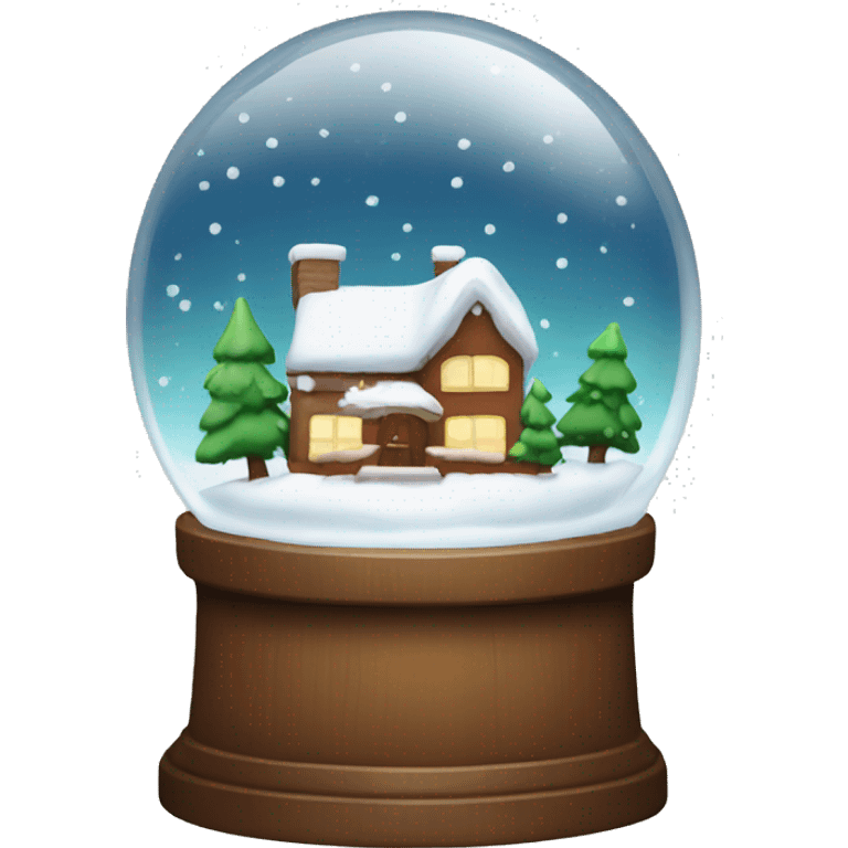 Christmas snowglobe emoji