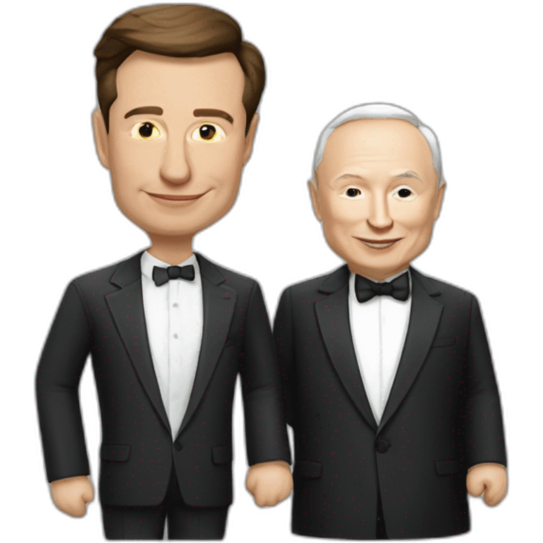 Vladimir poutine with elon musk emoji