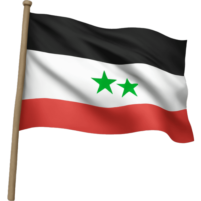 Syrian rebel flag emoji