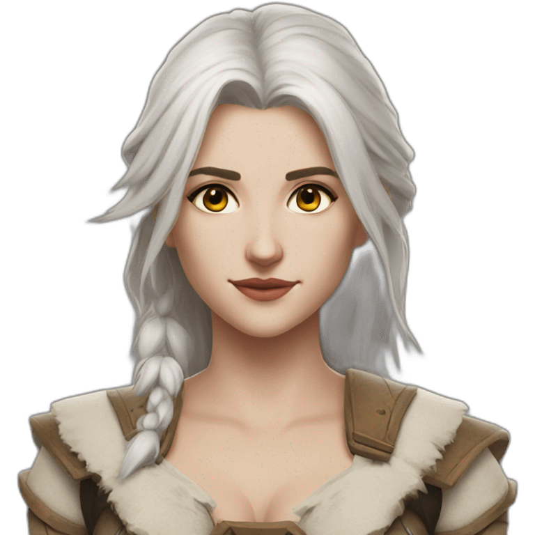 Cirilla Witcher beauty emoji