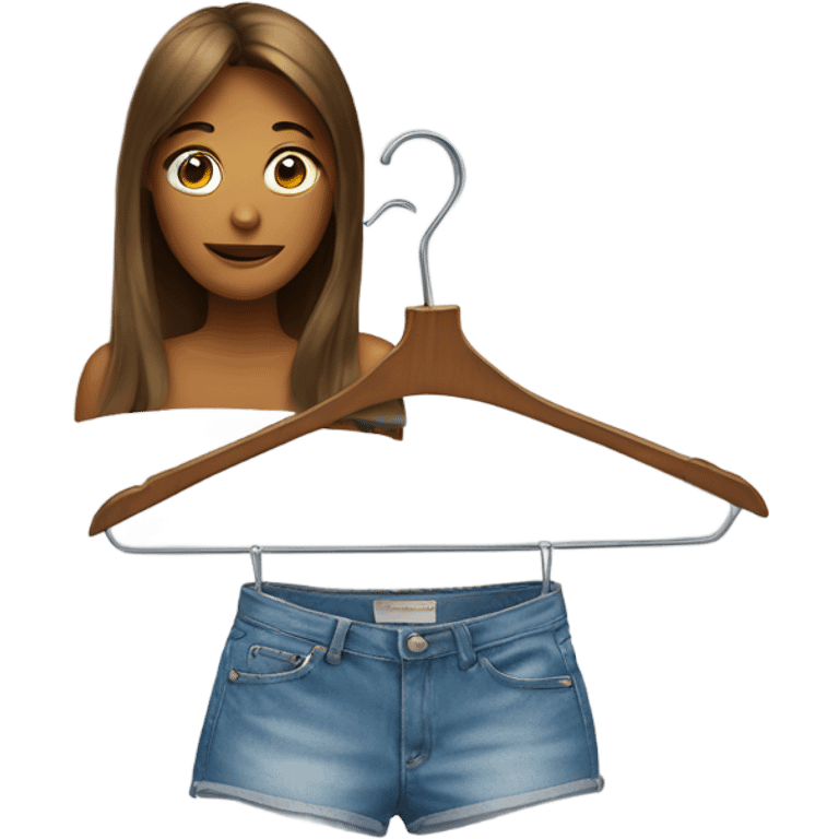 Woman with a hanger  emoji