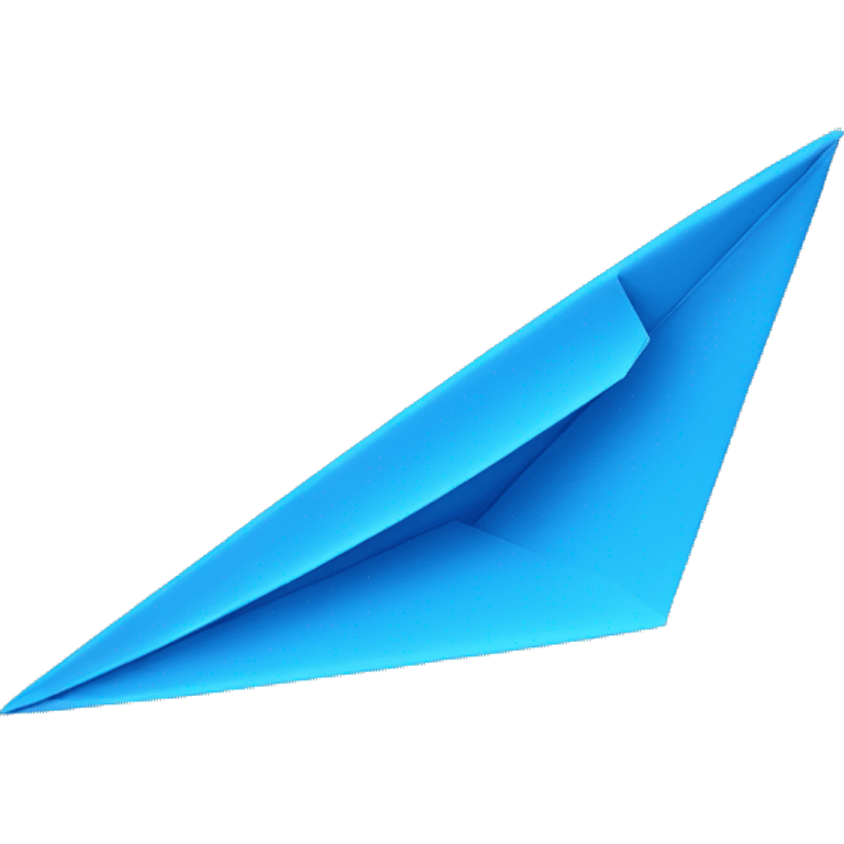 Paper plane blue emoji