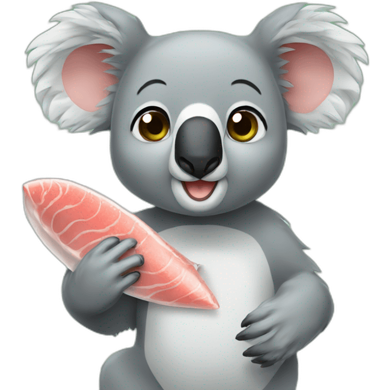 koala eating tuna can emoji