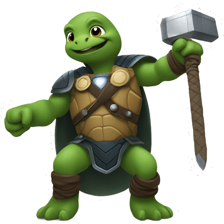 turtles with thor emoji