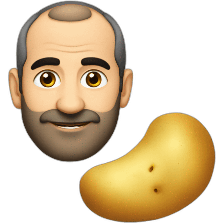 create a emoji nikol pashinyan with potato  emoji