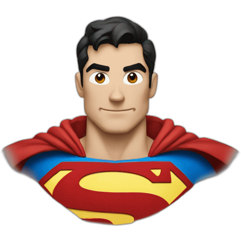 Circular superman emoji