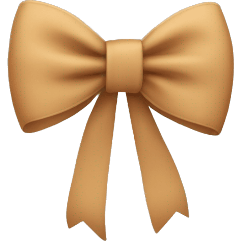 Tan bow emoji