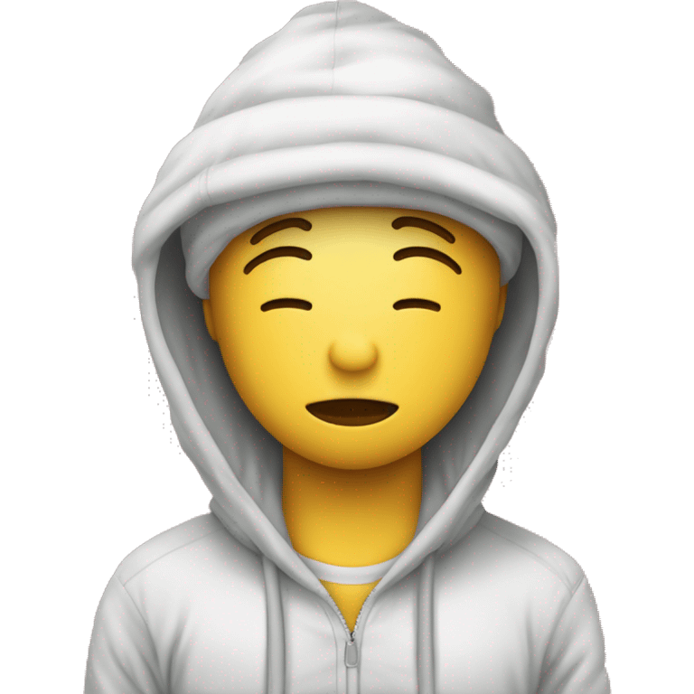 Durmiendo con un un gorro de pijama  emoji