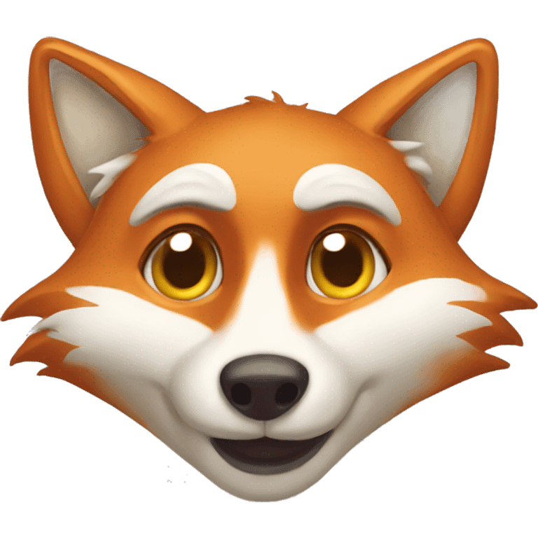 Fox with dizzy face emoji