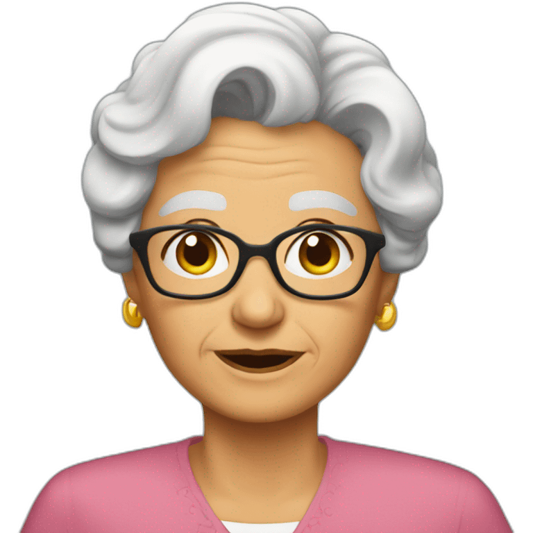 Abuela cose emoji