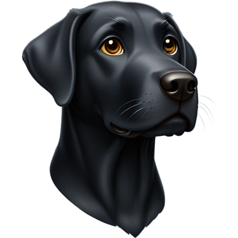 Black Labrador  emoji