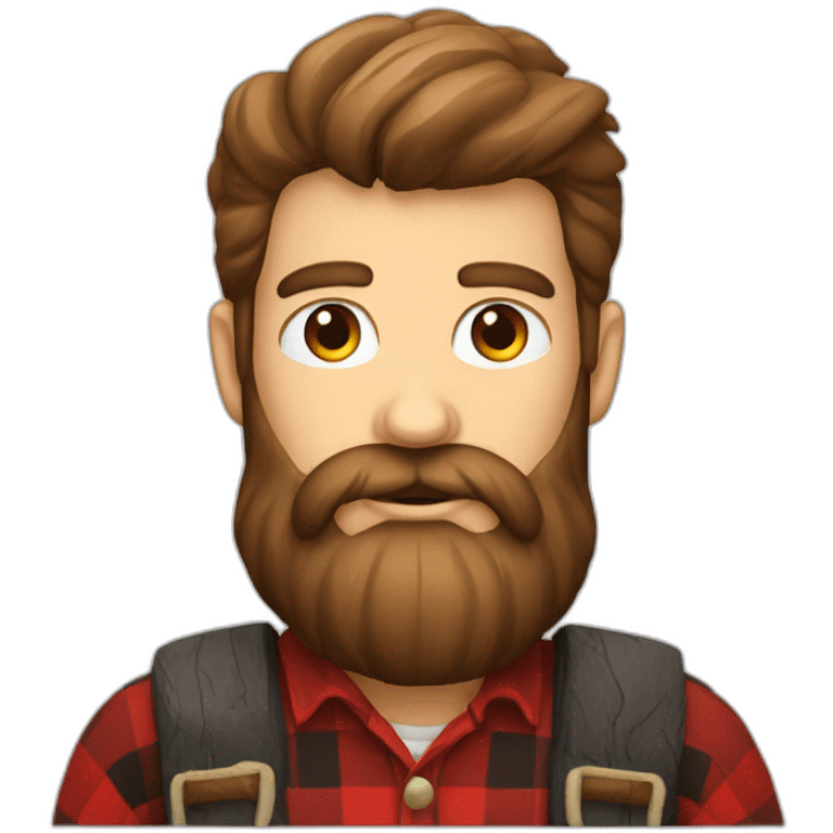 lumberjack with beard emoji