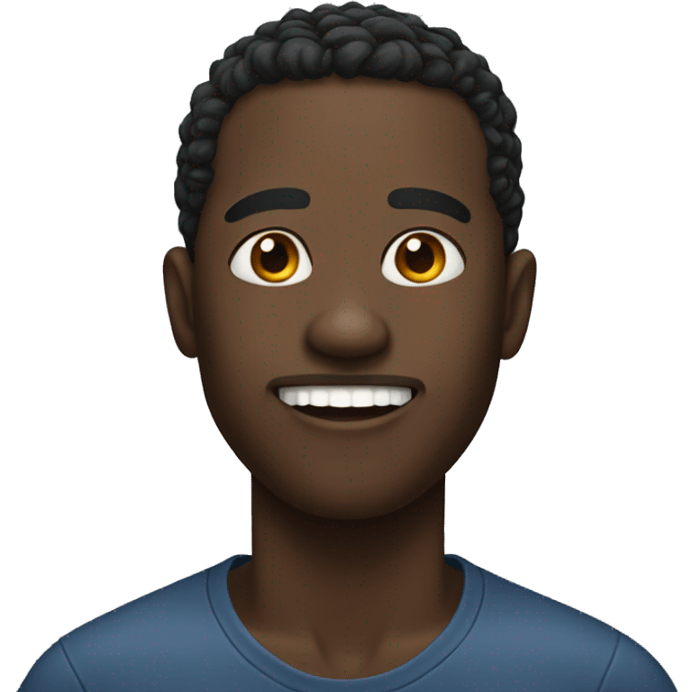 black man with overbite  emoji