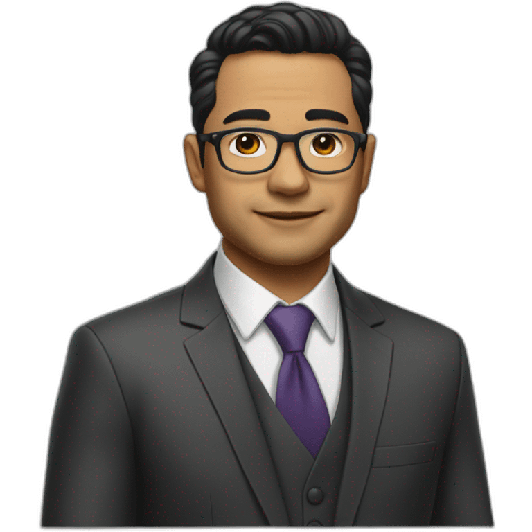 Anies Baswedan realistic with suit emoji