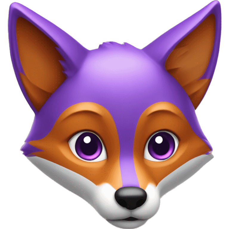 fox that is purple  with superhote airbnb honor medaill emoji